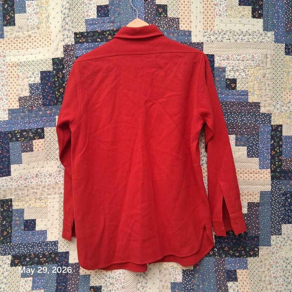 True Vintage 50s FrostProof Wool Flannel Shirt Mens‎ Size Medium 14 1/2 - Picture 3 of 10
